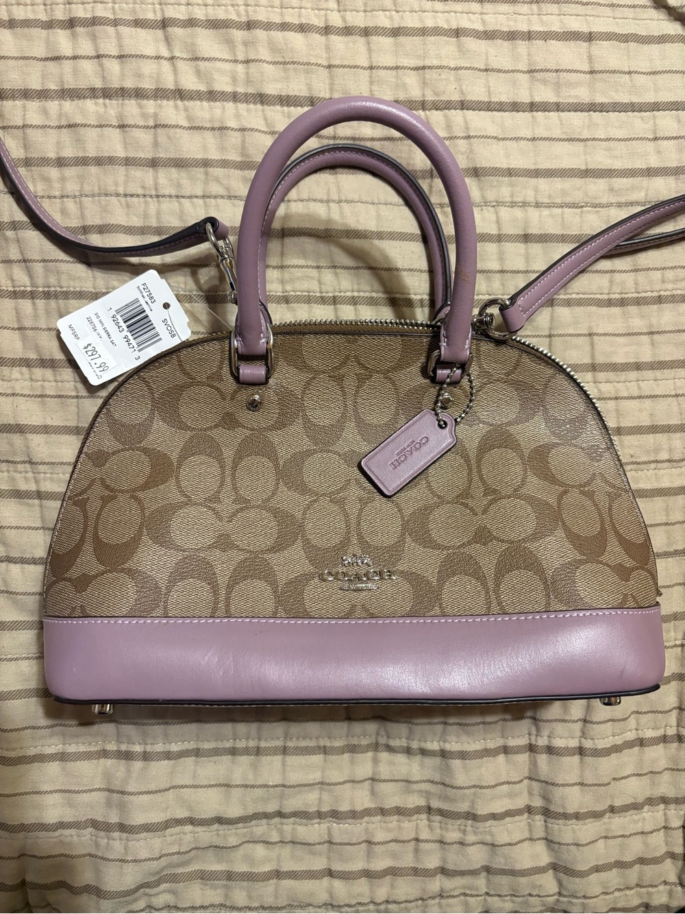 Coach Mini Sierra Satchel in Khaki Jasmine